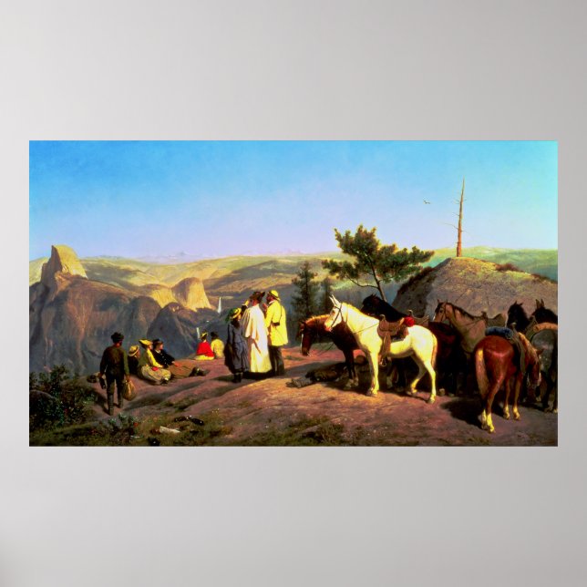 Poster Vale Yosemite do Glacier Point 1874 (Frente)