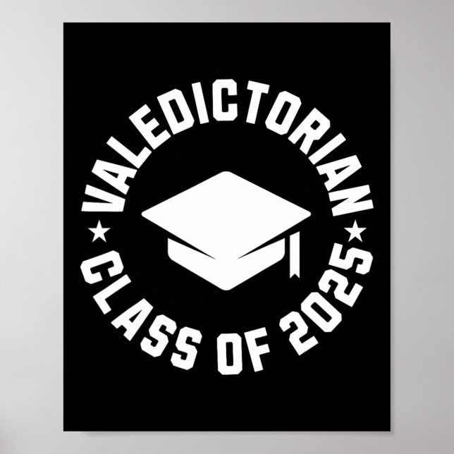 Poster Valedictorian Cl De Graduação De 2025 (Frente)