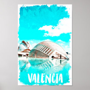 Poster Valencia Espanha L’Hemisfèric