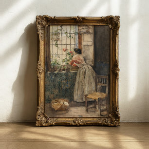 Poster Valenciana a la Reja   Joaquín Sorolla