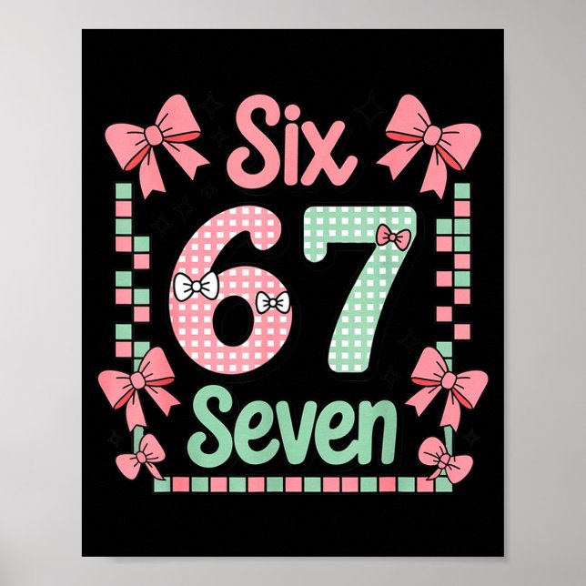 Poster Valentine’s Day 67 Meme Filled With Hearts Funny S (Frente)