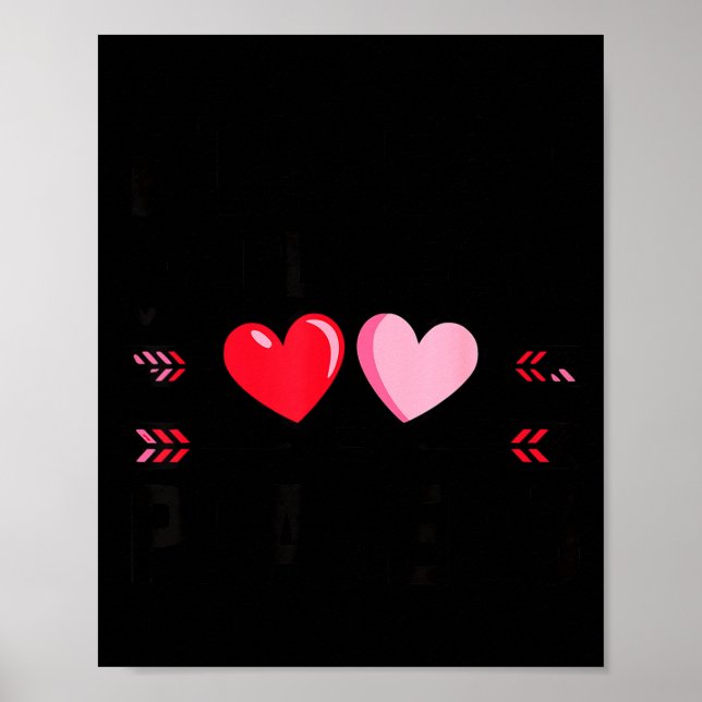 Poster Valentines Day Heart Family Gamer Gaming New Paren (Frente)