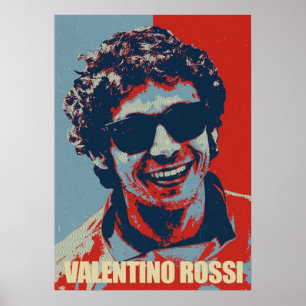 Poster valentino rossi, lenda do moto gp, o doutor 4
