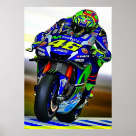 Poster valentino rossi, lenda do moto gp, o doutor 46,