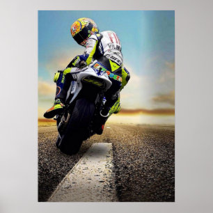 Poster valentino rossi, lenda do moto gp, o doutor 46,