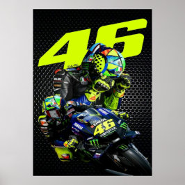 Poster valentino rossi, moto gp legend, the doctor 46,