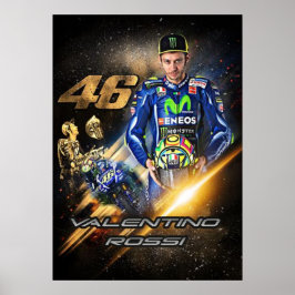 Poster valentino rossi, moto gp legend, the doctor 46,
