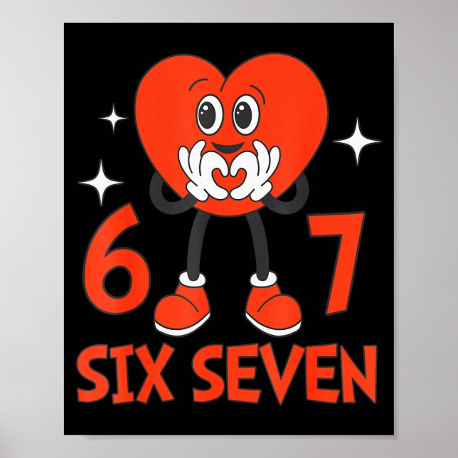 Poster Valesquinhas Engraçadas Seis Sete Corações 6 7 Mem (Frente)