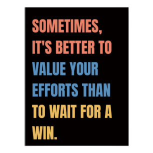 Póster Validar Poster de Cota Motivacional de Esforços
