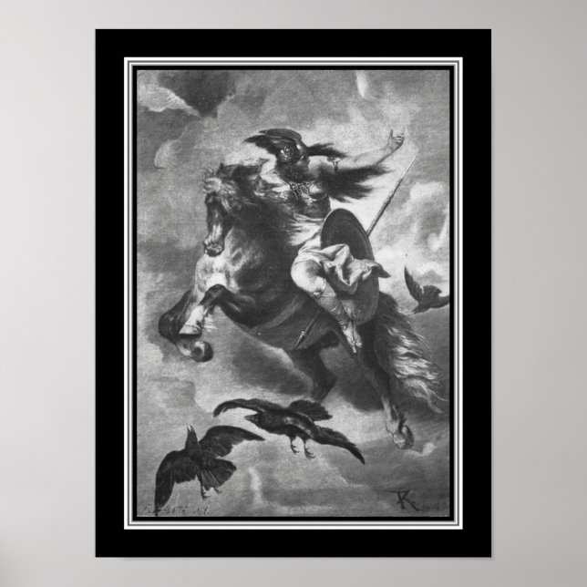 Poster "Valkyrie" 1884 Norse Mythology (Frente)