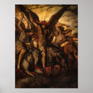 Poster Valkyries, 1871, por Elisabeth Jerichau-Baumann