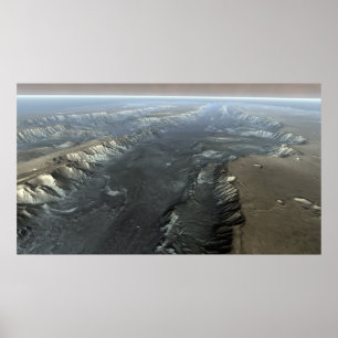 Poster Valles Marineris, o Grand Canyon de Marte