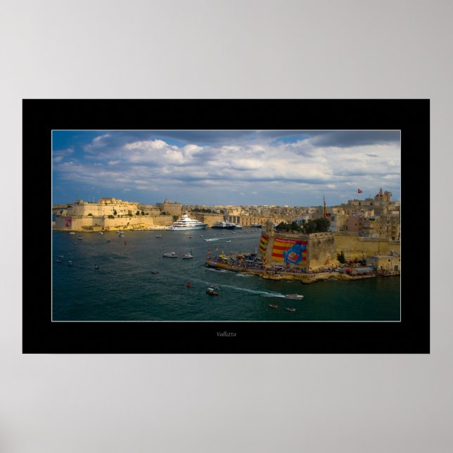 Poster Valletta Harbour (Ilha de Malta) (Frente)