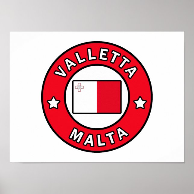 Poster Valletta Malta (Frente)