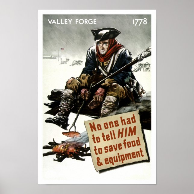 Póster Valley Forge Soldier - Propaganda WW2 (Frente)