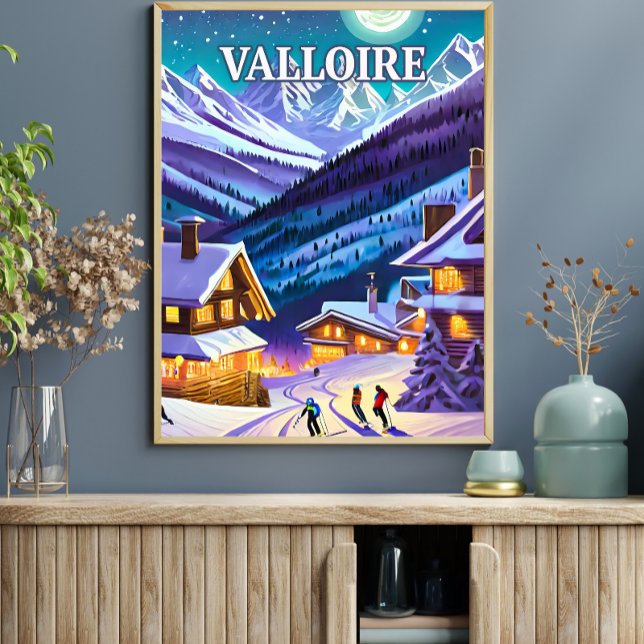 Poster Valloire : Toile Alpestre, Éclats d'Hiver en Harmo (Criador carregado)