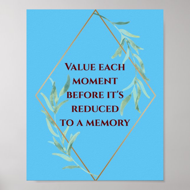 Poster Valor a cada momento (Frente)