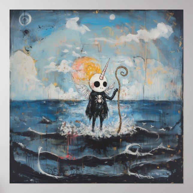 Poster Valor da Matriz de Arte AI Magical Witchy do Unico (Frente)