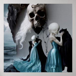 Poster Valor da Matriz de Arte AI Testemunha de Trabalho 