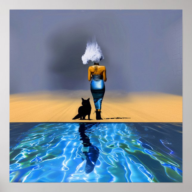 Poster Valor da Matriz de Arte AI Testemunha do Vestido A (Frente)