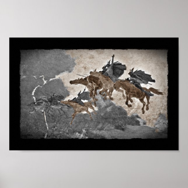 Póster Valquírias na Tempestade (Frente)