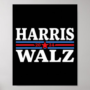 Poster Valsa 2024 Eleição Kamala Harris Tim Waltz 2024 4