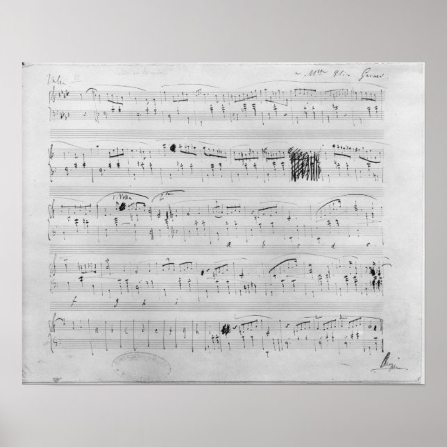 Póster Valsa em F menor (Frente)