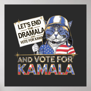 Poster Vamos acabar com o Dramala e votar em Kamala