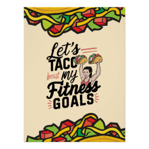 Póster Vamos ao Taco "sobre os meus objetivos de Malhação