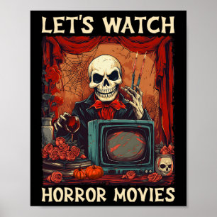 Poster Vamos Assiste Filmes Horrores Góticos Halloween Sk