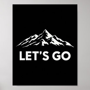 Poster Vamos Aventura Caminhada Montanha Entusiasta
