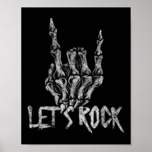 Poster Vamos Balançar Camisetas Para Mulheres Rock E Roll