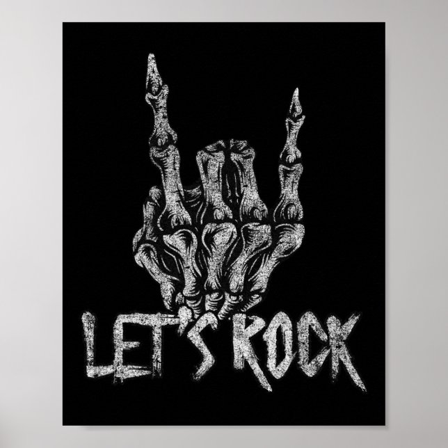 Poster Vamos Balançar Camisetas Para Mulheres Rock E Roll (Frente)