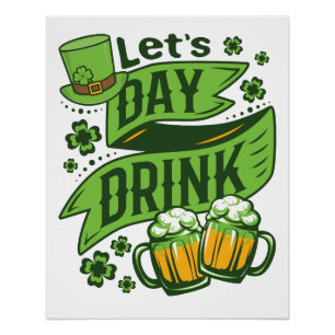 Póster Vamos Beber no Dia de São Patrício