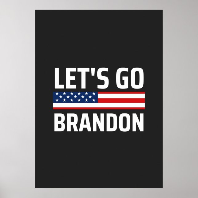 Poster vamos brandon chant joe biden, vamos fazer soutien (Frente)