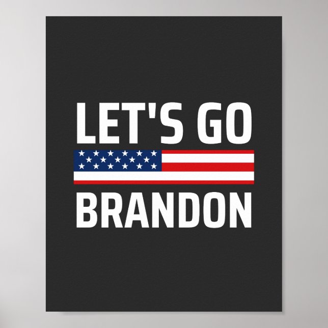 Poster vamos brandon chant joe biden, vamos fazer soutien (Frente)