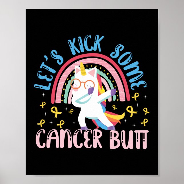 Poster Vamos Chute Um Cancer De Infância De Bumbum Cancer (Frente)