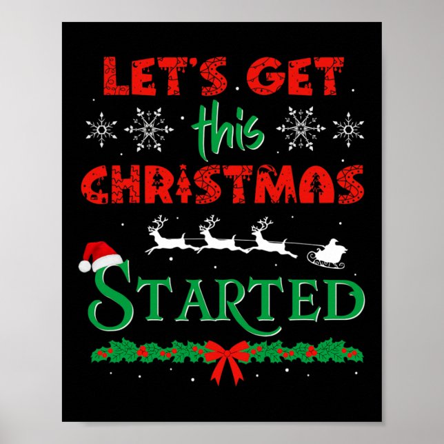 Poster Vamos Começou o Natal Festa C (Frente)