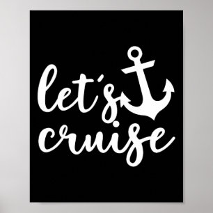 Poster Vamos cruzar férias em família casais âncora barco
