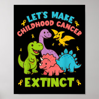 Poster Vamos Faz Cancer De Infância Vestir Dinossauros Ex
