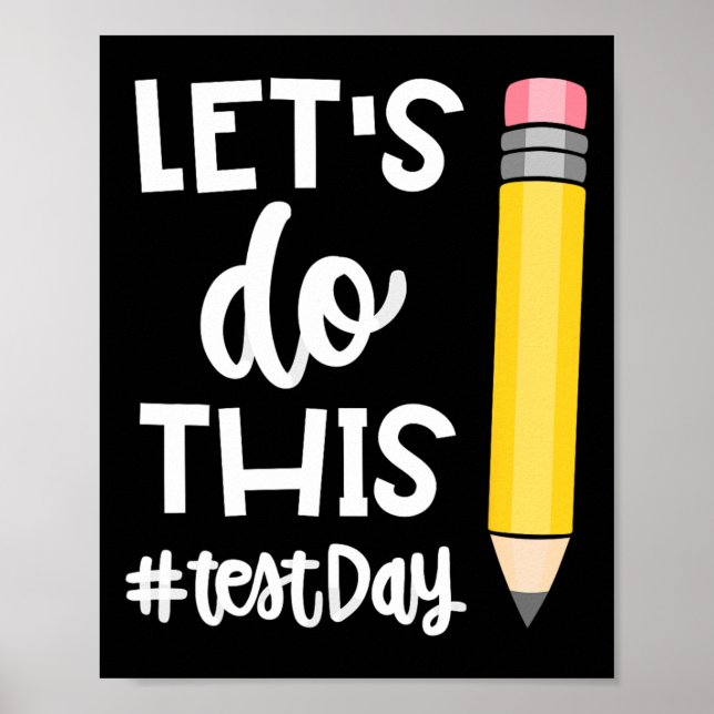 Poster Vamos Fazer Isso Dia de Teste Testes Estaduais Mot (Frente)