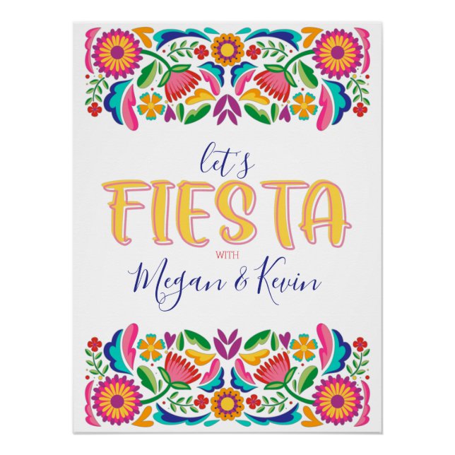 Póster Vamos Festa Decoração de Festa de Casal  (Frente)