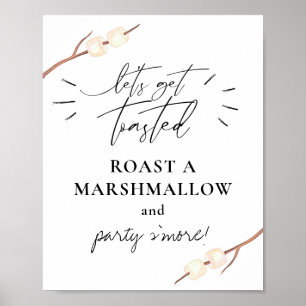 Poster Vamos Ficar Tostados S'more Marshmallow