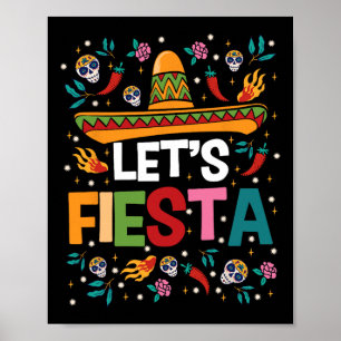Poster Vamos Fiesta Cinco De Mayo Partido Temático Mexica