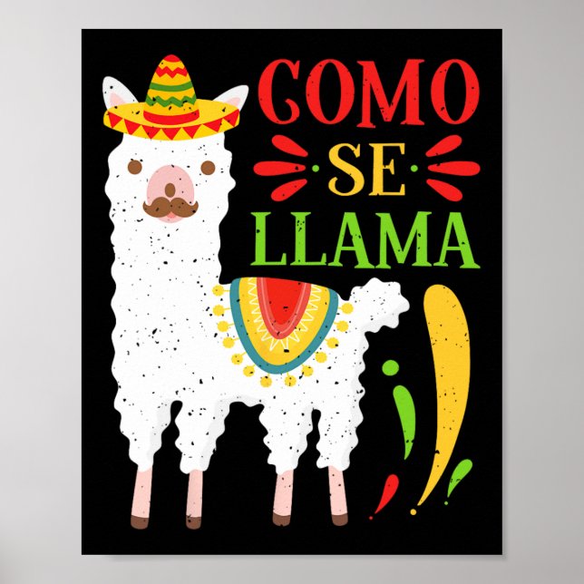 Poster Vamos Fiesta Como Te Llamas Cinco De Mayo Como Se (Frente)