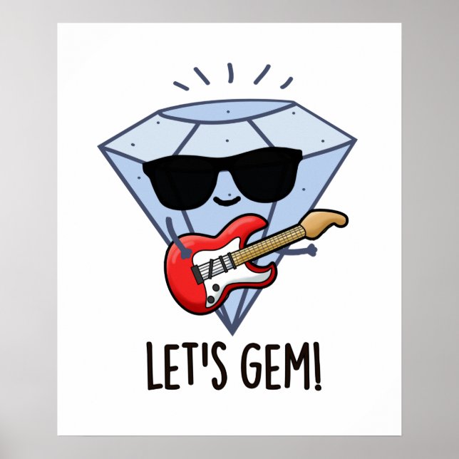 Poster Vamos Gem Funny Jewel Pun (Frente)