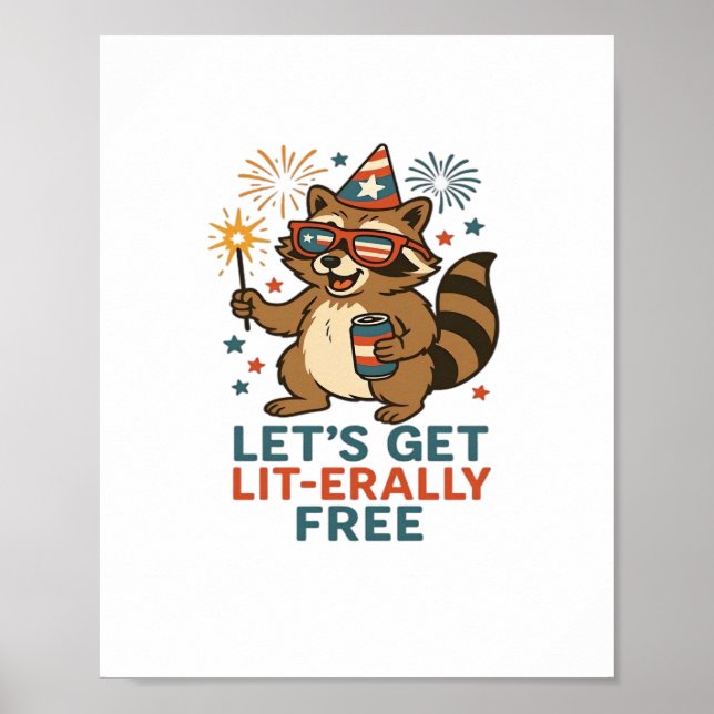 Poster Vamos Gratuito - Design Divertido (Frente)