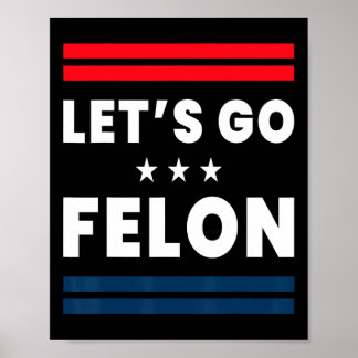 Poster Vamos Lá Criminoso Pro Trump Elon - Patriota Conse