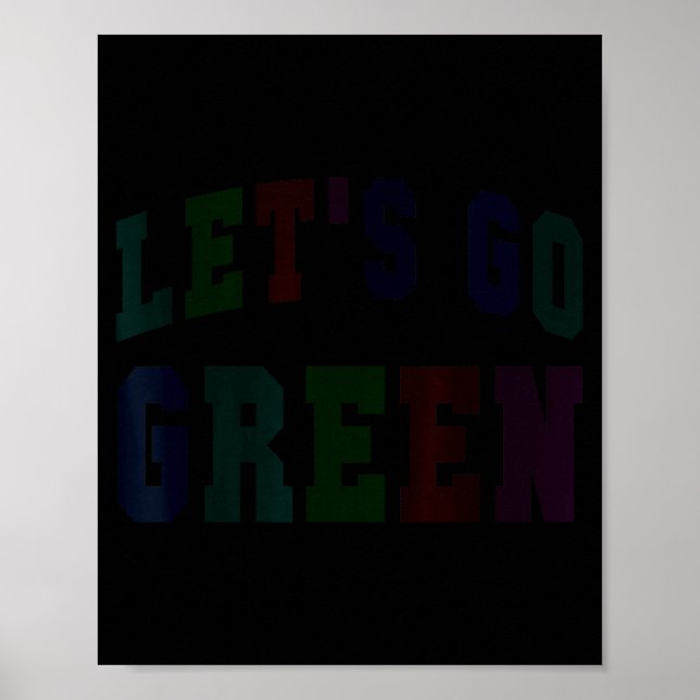 Poster Vamos lá, espírito de equipe da escola verde seman (Frente)