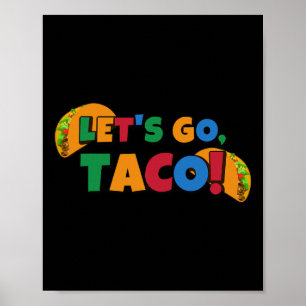Poster Vamos Lá Taco' Frango Trump Tarifa 1 